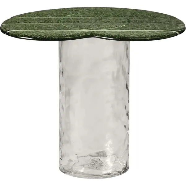 Striche Side Table Orange / Transparent