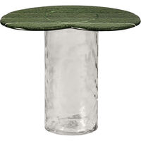 Striche Side Table Orange / Transparent