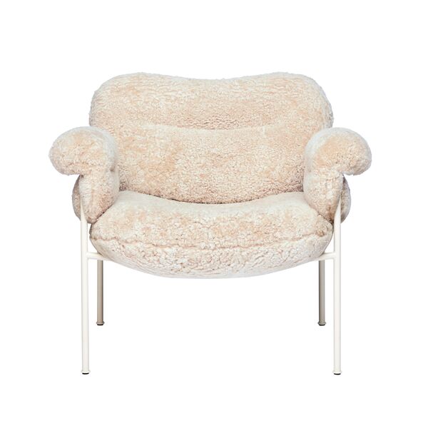 Bollo Lænestol Pearl White Ben / Fåreskind Mohawi