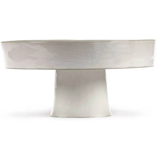 La Mère Bowl With Foot Off-white