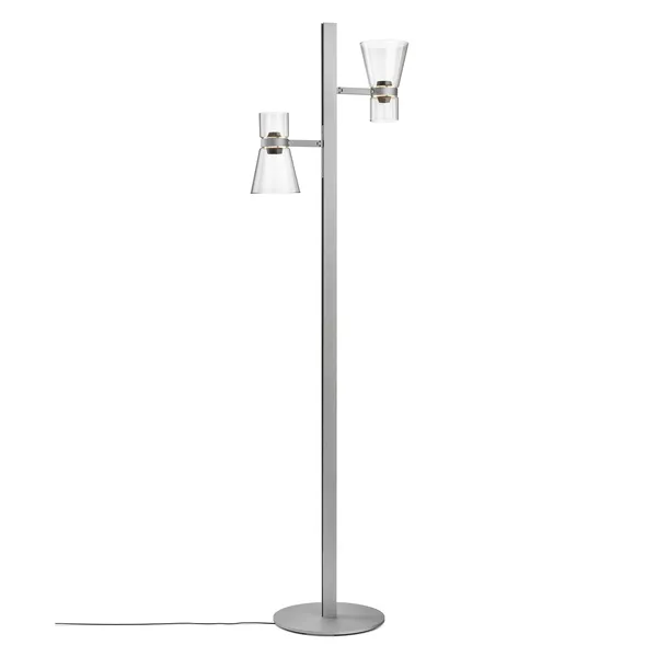 Floor Lamp Cone 2 Silver