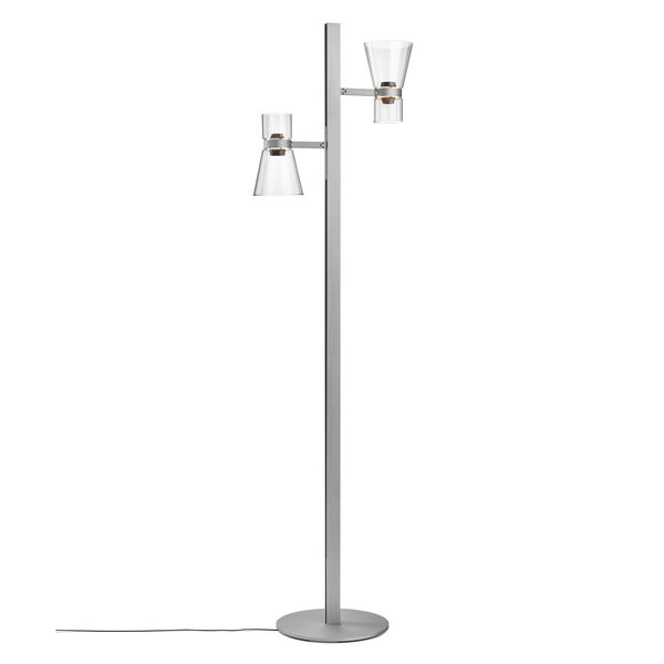 Floor Lamp Cone 2 Silver