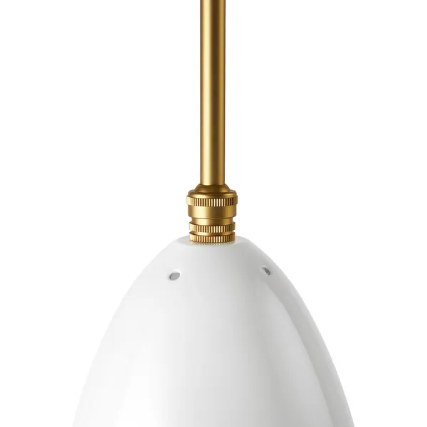 Gräshoppa Riippuvalaisin Glossy Alabaster White