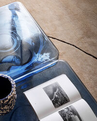 Soda Coffee Table 53x53 cm Blue Grey