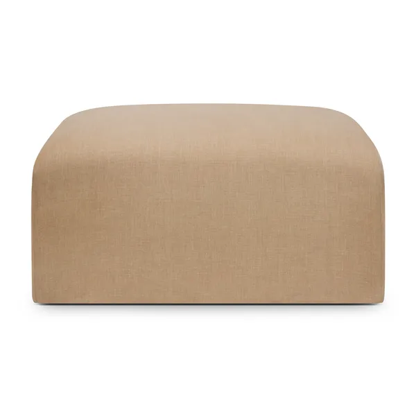 Bulky footstool - Light Sepia fabric