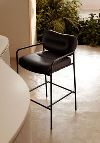 Bollo Bar Stool 75 cm Elmosoft Black