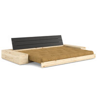 Base Sofa Bed With Storage Black Night / Golden Ochre