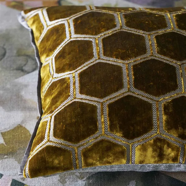 Manipur Kudde 43x43 cm Ochre