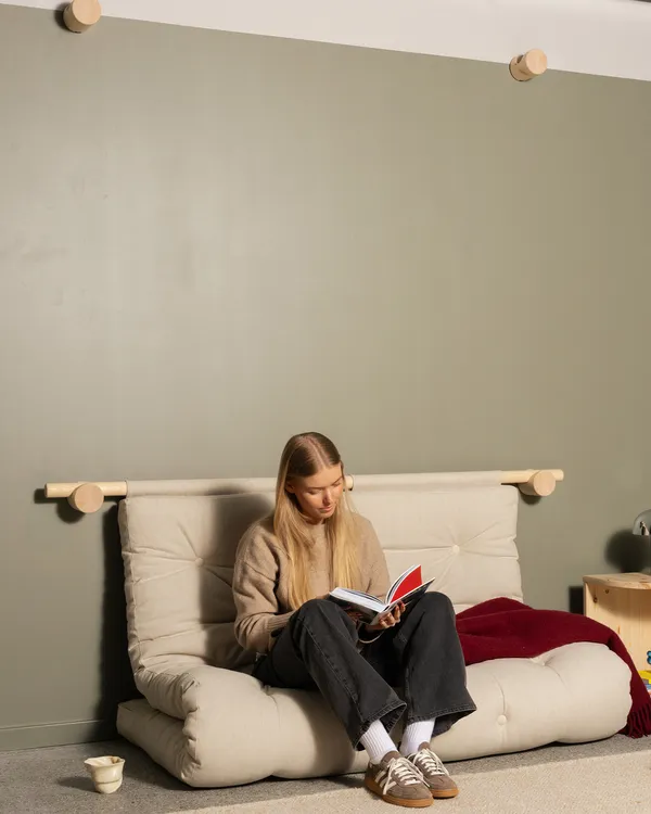 Hooked Sovesofa Soft Chalk