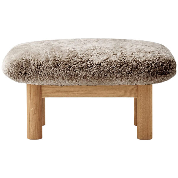 Brasilia Ottoman Natural Oak Saueskinn Sahara