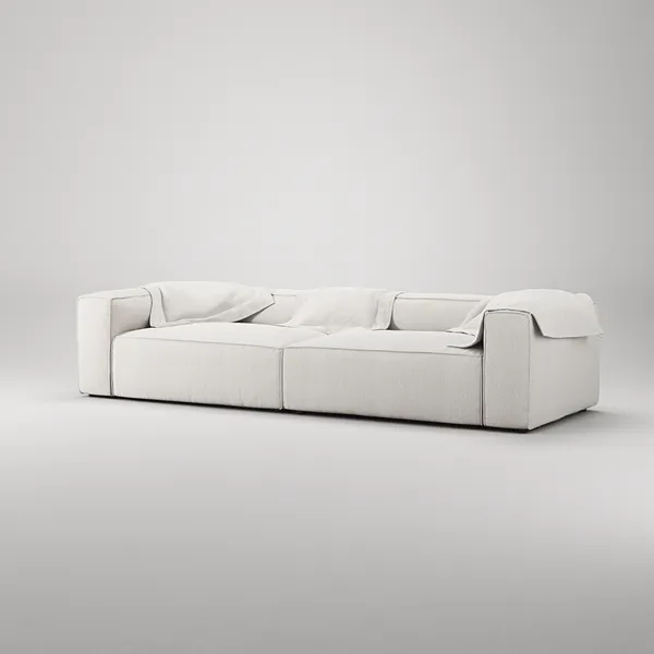 Grand Nelipaikkainen Sohva Steam White