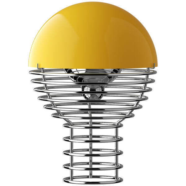 Wire Bordlampe Bærbar Ø18 Gul