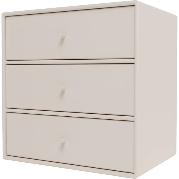Mini 1007 Hylla Med Tre Lådor Clay