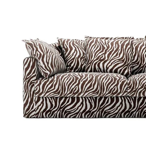 Betræk Til Le Grand Air 3-personers Sofa Chenille Zebra