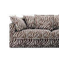 Betræk Til Le Grand Air 3-personers Sofa Chenille Zebra