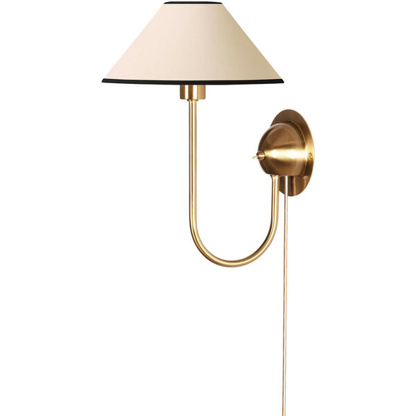 Iris Vägglampa Creme / Svart