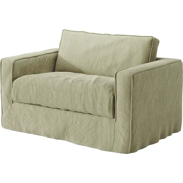 Betræk Til Loom Nest Love Seat Linne Moss