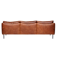 Tiki Soffa 3-Sits Svarta Ben / Skinn Vintage Rangers