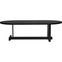 Koku Soffbord Ovalt H:35 cm Svartbetsad Ek