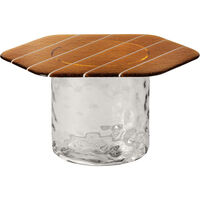 Striche Coffee Table Orange / Transparent