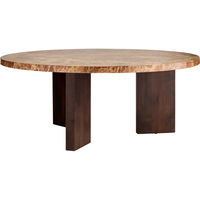 Eden Salongbord 90 cm Mørk Eik / Brun Sten