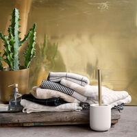 Grid Badlakan 70x140 cm Svart/Off-White