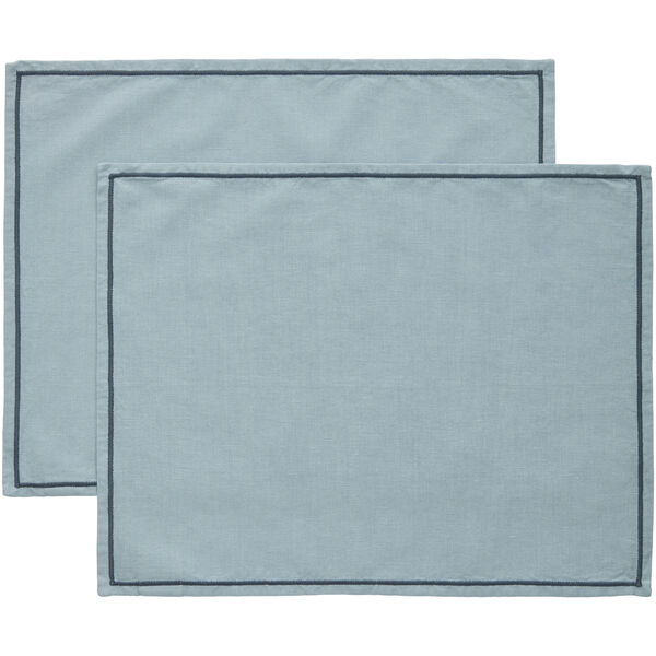 Sienna Dækkeserviet 2-pak 35x45 cm Dusty Blue