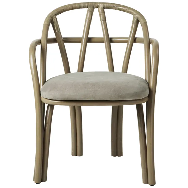 Bistra Spisestol Med Armlener Oliven / Fustagno 003