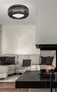 Kalatos Væg-/Loftslampe Sort / Guld