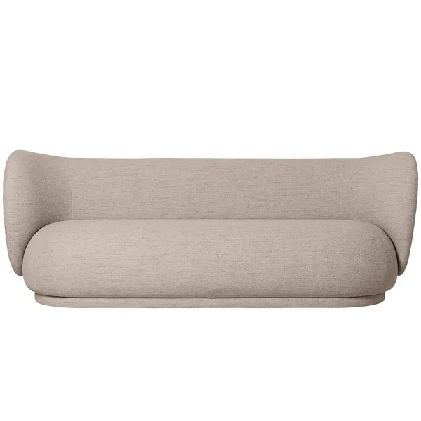 Rico Boucle 3-Seter Sofa Sand