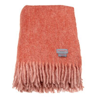 Mohair Pledd 130x170 cm Oransje/Rose