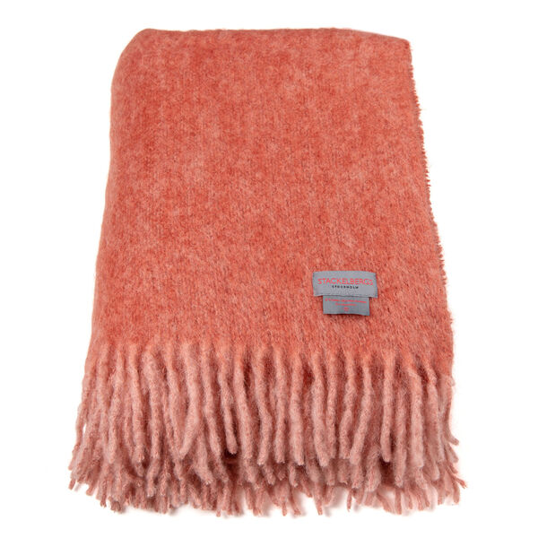 Mohair Pledd 130x170 cm Oransje/Rose