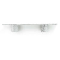 Sten Væghylde 80 cm Hvid Marmor