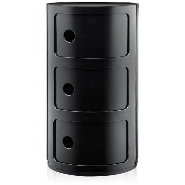 Componibili Classic Oppbevaring med 3 Rom Sort