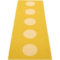 Vera Pop Tæppe 70x280 cm Mustard / Pale Yellow