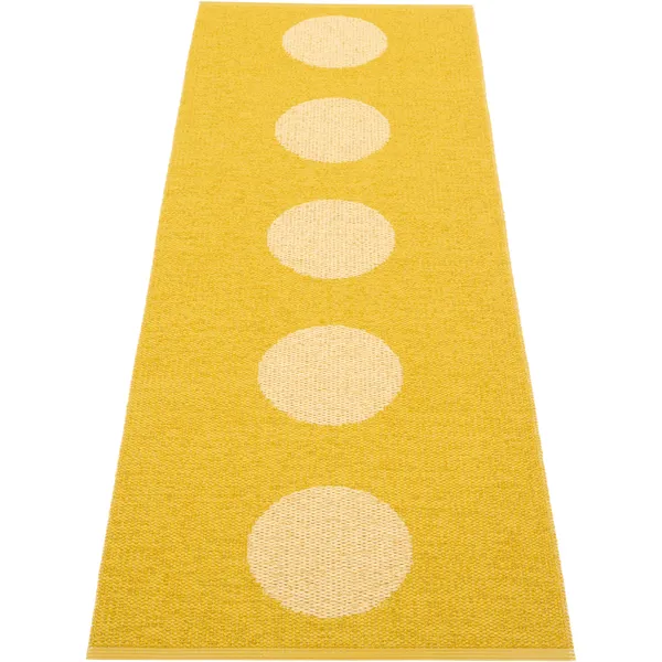 Vera Pop Tæppe 70x280 cm Mustard / Pale Yellow