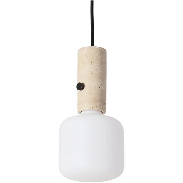 Core Pendel / Bordlampe Creme Travertin
