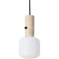Core Pendel / Bordlampe Creme Travertin