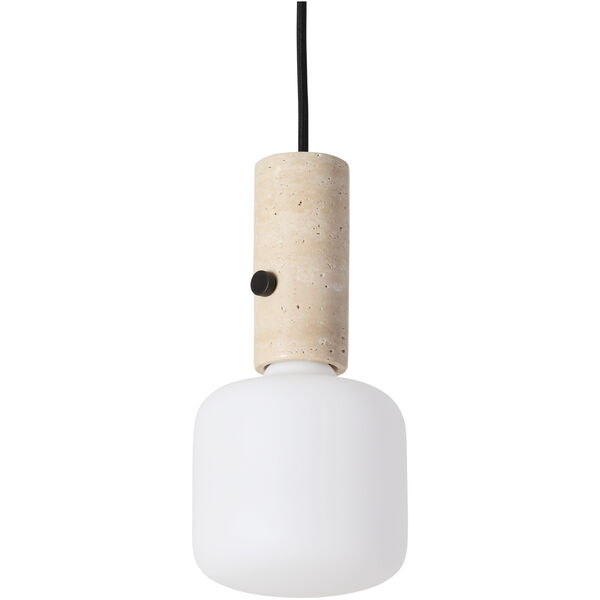 Core Pendel / Bordlampe Creme Travertin