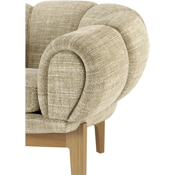 Croissant 3-Personers Sofa Eg/Smilla 002