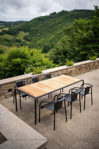 Avanti Spisebord 98x222 cm Varmebehandlet Ask