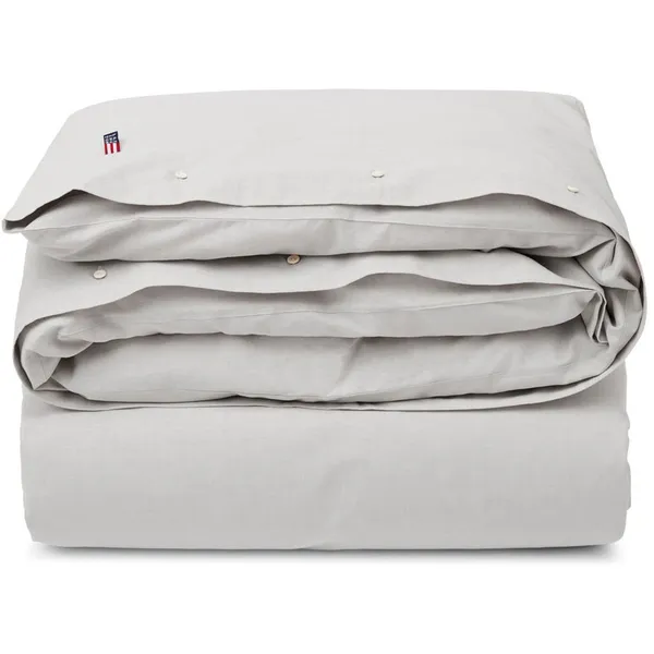 Pin Point Gray Cotton Påslakan 220x220 cm