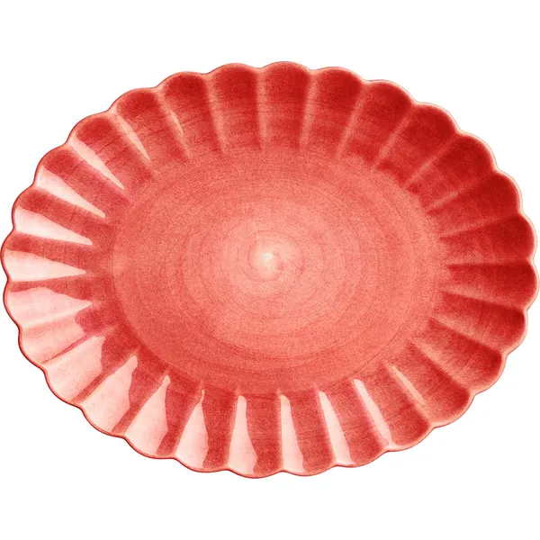 Oyster Fat 35x30 cm Rød