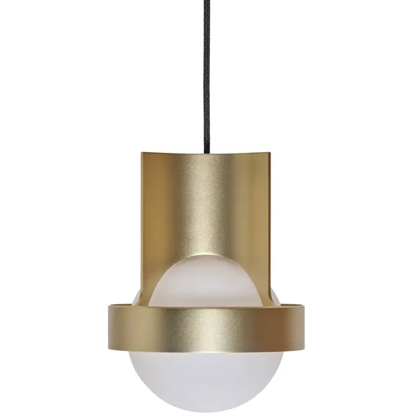 Loop Single Ceiling Lamp with Sphere IV Gold