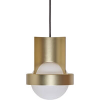 Loop Single Ceiling Lamp with Sphere IV Gold
