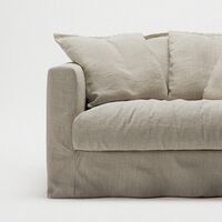 Verhoilu Le Grand Air Love Seat-sohvalle Pellava Natural Blonde
