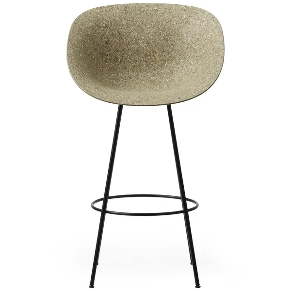 Mat Barstol Armstol 75 cm Seaweed / Sort