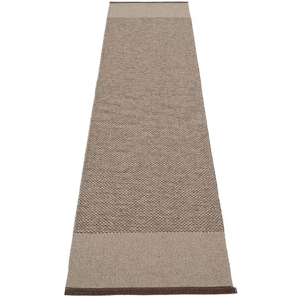 Edit Teppe Dark Brown / Dark Linen / Linen Metallic 70x300 cm