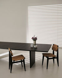 Private Matbord 320 cm Svartbetsad Ask