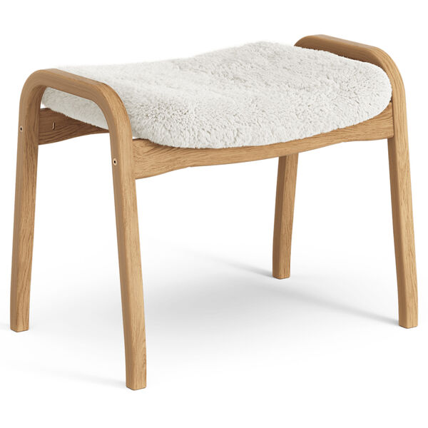 Lamino Pall Fårskinn/Oljad Ek Off-white